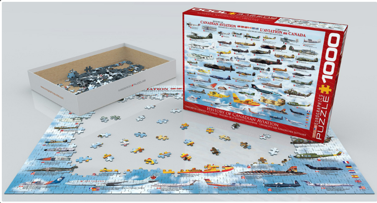 History of Canadian Aviation Aircraft Puzzle - 1000 Pieces