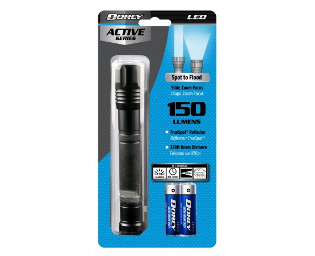 Dorcy 150 Lumen LED Focusing Flashlight