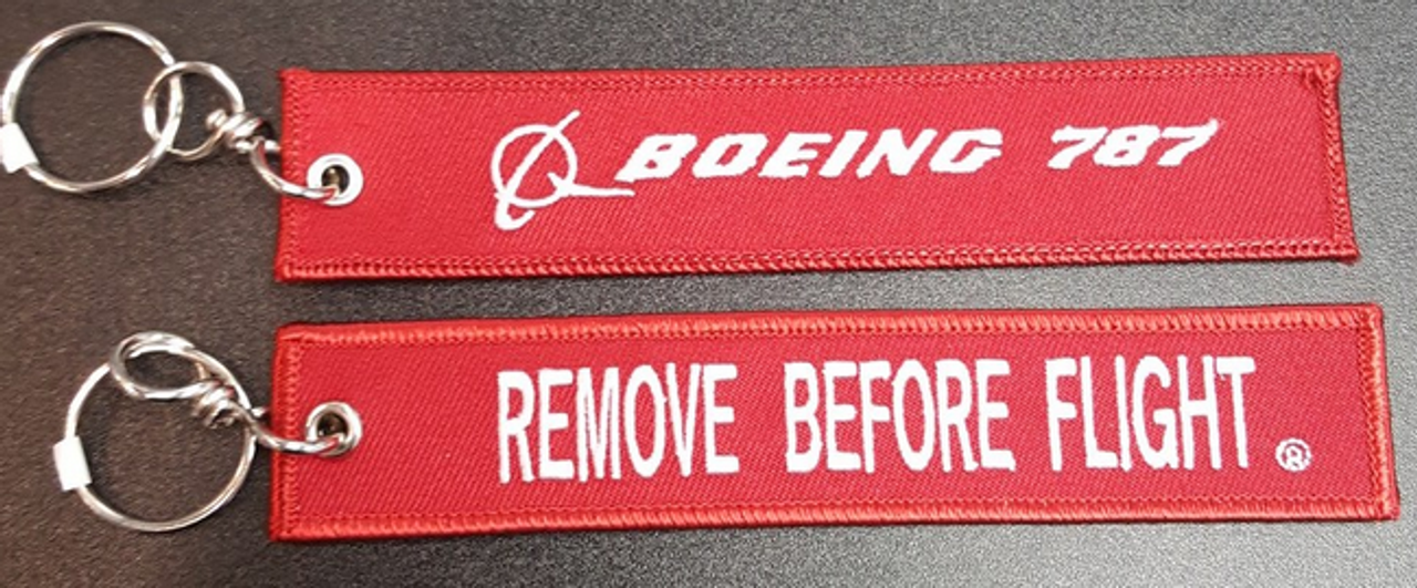 Embroidered Keychain - Boeing 787 (Boeing Store Product)