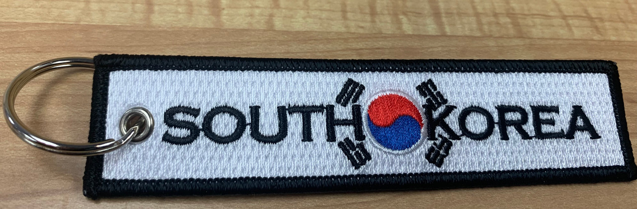 Embroidered Keychain - South Korean Flag