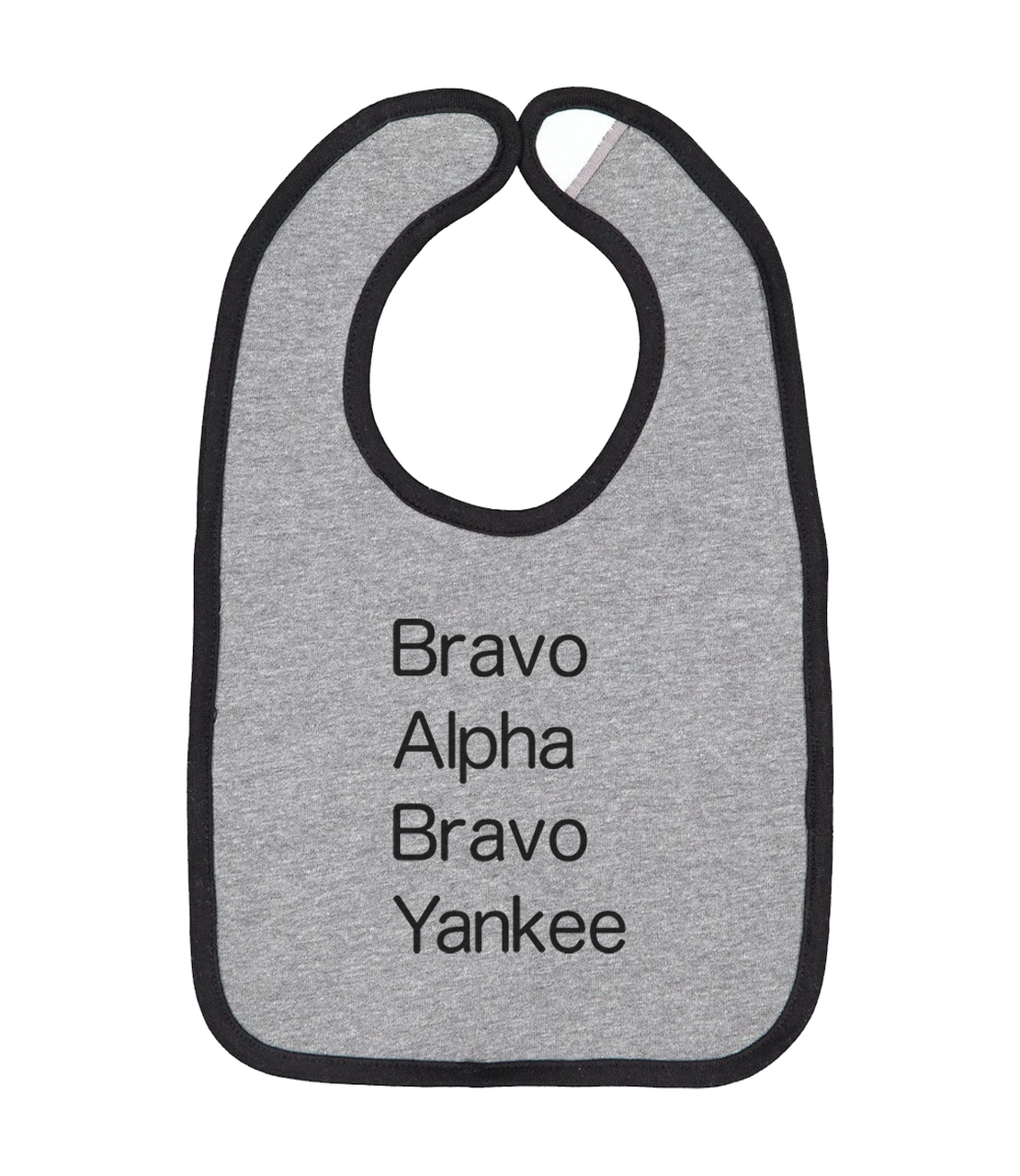Bravo Alpha Bravo Yankee Bib