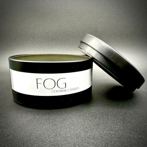 Contrail Candles - Fog Scent - 6oz- Black