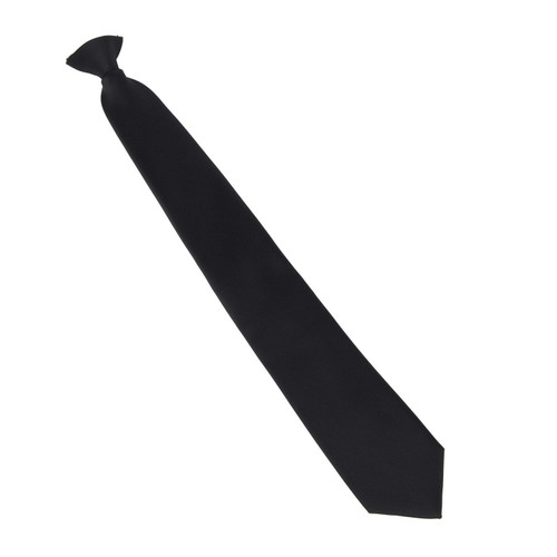 Clip On Uniform Tie Black