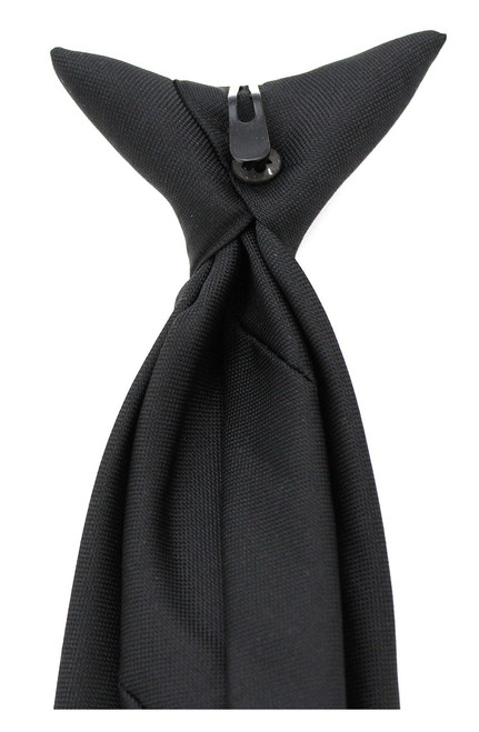 Clip-On Uniform Tie - Black