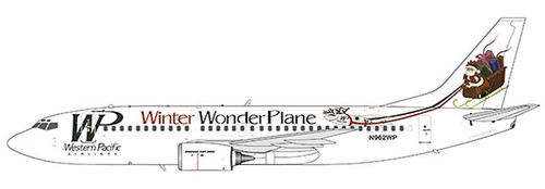 JC200 1:200 Western Pacfic Airlines 737-300 "Winter Wonder Plane"