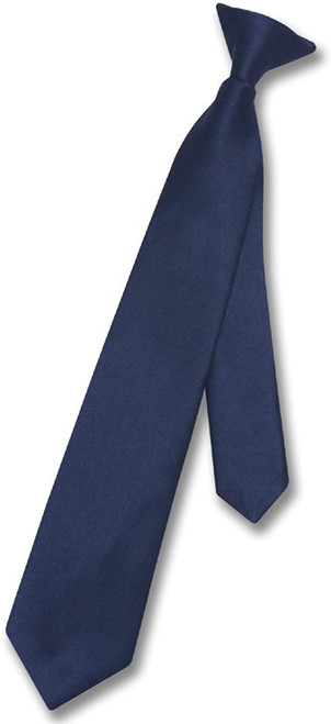 Clip On Tie Navy Blue