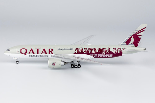 NG Models 1:400 Qatar Airways Cargo 777-200F (Moved by People cs)