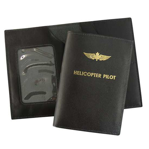 Leather Wing Emblem License Wallet