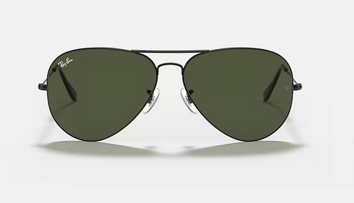 Ray-Ban Aviator Gunmetal Sunglasses w/ Green G-15 Lenses