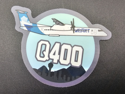 Westjet Q400 Premium Sticker