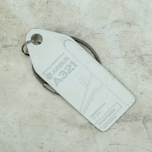 AviationTag Airbus A321 Keychain  - EI-ETK