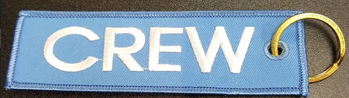 Embroidered Keychain - Crew (Light Blue)