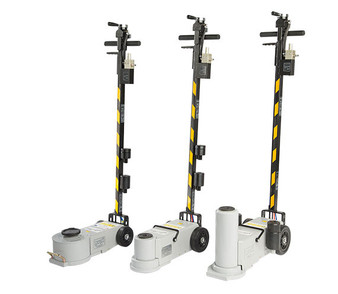 Gaither GT Series air hydraulic lift jacks with GT3531, GT3531AG, and GT4532 models
