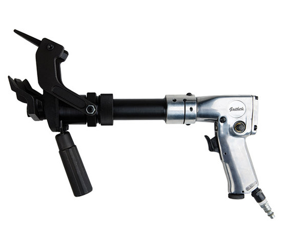 Gaither Tool Co., Inc. Pneumatic Bead Breaker for Truck and Ag Tires shown on a white background, designed to quickly loosen tire beads from the rim.