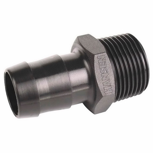 True Fit Threaded Fittings Hose Tail 15mm Male BSPT Black HHT15