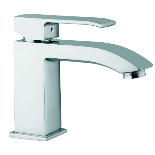 Level Bathroom Wash Basin Mixer Aerator & 2 Stainless Steel Hoses No Pop Up Waste LES071