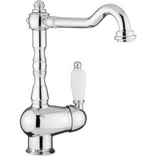 Melissa Kitchen Sink Mixer 1 Hole 1 Lever Swivel Spout Deck Mount Chrome Plated FME18