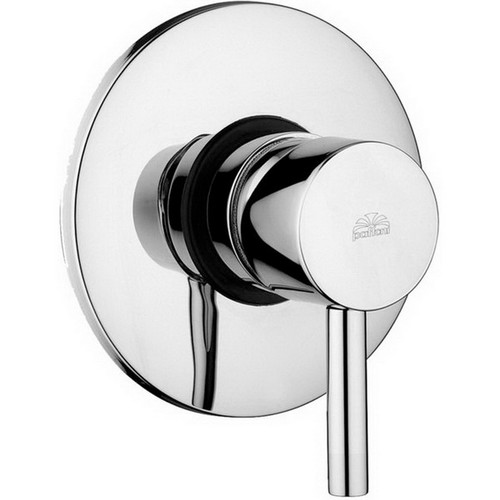 Light Concealed Shower Mixer 1 Lever 1 Outlet Wall Mount Chrome Plated FLIG010