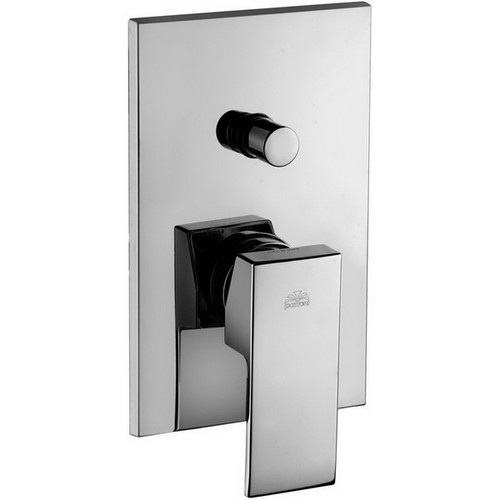 Level Shower Mixer Concealed & 2 Outlets & Wall Plate & Connections & Push Diverter LES015