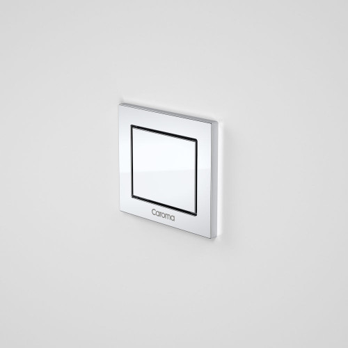 Invisi Series II Flush Button Rectangular Single Chrome 237022C