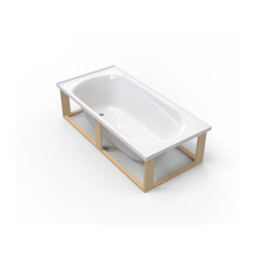 Pacific Drop-In Bath 1525 x 740 x 405mm With Frame 05900003