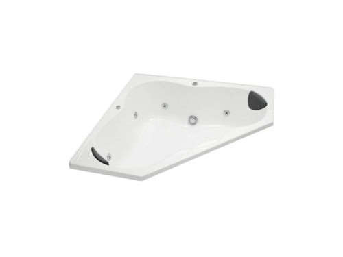Sorrento II Corner Spa Bath 1500 x 1500mm Duracryl Acrylic White 1075A-AP2-0