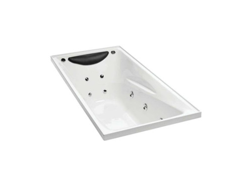 Studio II Rectangular Spa Bath 1670 x 760mm White 1063A-ABCP5-0