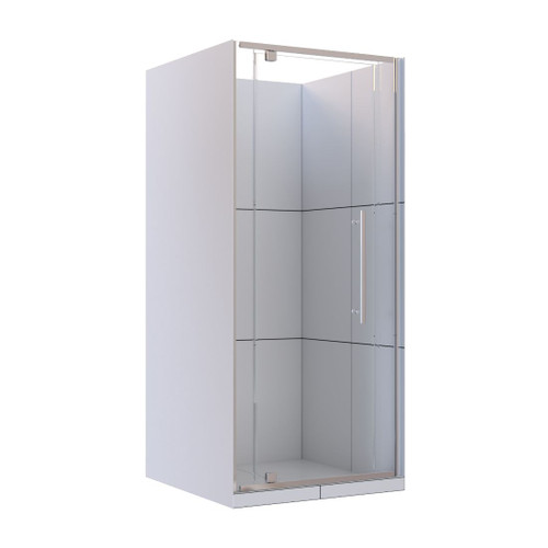 Marbella Tile 3-Sided Shower 900 x 900mm Hobbed Centre Waste Chrome MAR2907