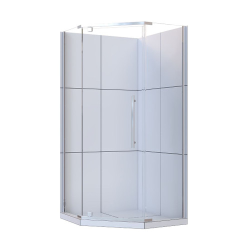 Marbella Tile Neo Shower 955 x 955mm Hobbed Centre Waste Chrome MAR9853