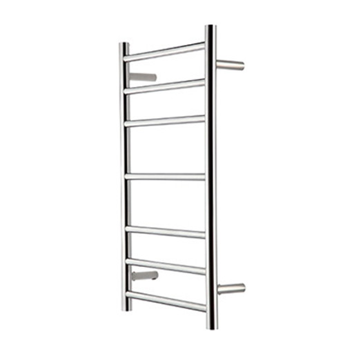 R Series Round Slim Towel Warmer 450 x 122 x 805mm 7 Rail Stainless Steel High Polish