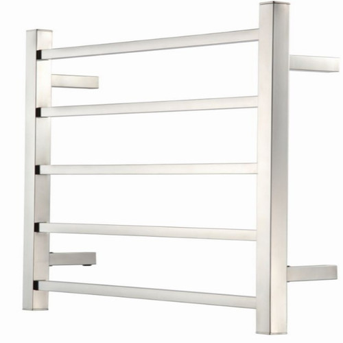 S Series Square Towel Warmer 600 x 120 x 560mm 5 Rail Stainless Steel High Polish