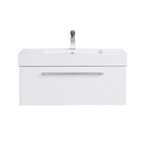 Tessa Wall Hung Vanity 1 Drawer 900mm White Gloss