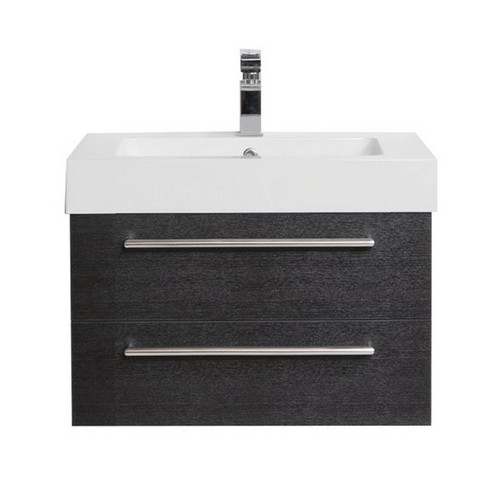 Tessa Wall Hung Vanity 2 Drawer Center Basin 600 x 450 x 550mm Charred Oak