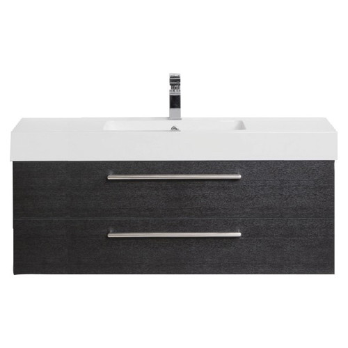 Tessa Wall Hung Vanity 2 Drawer Center Basin 1200 x 450 x 550mm Charred Oak
