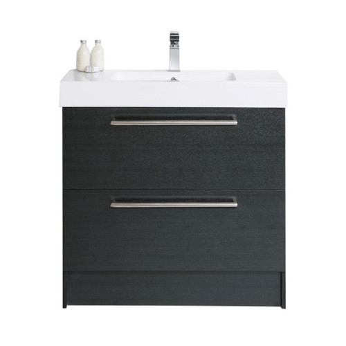 Tessa Floor Standing Vanity 2 Drawer Center Basin 900 x 450 x 900mm White Gloss