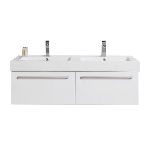 Tessa Wall Hung Vanity 2 Drawer 1500 x 450 x 425mm Charred Oak