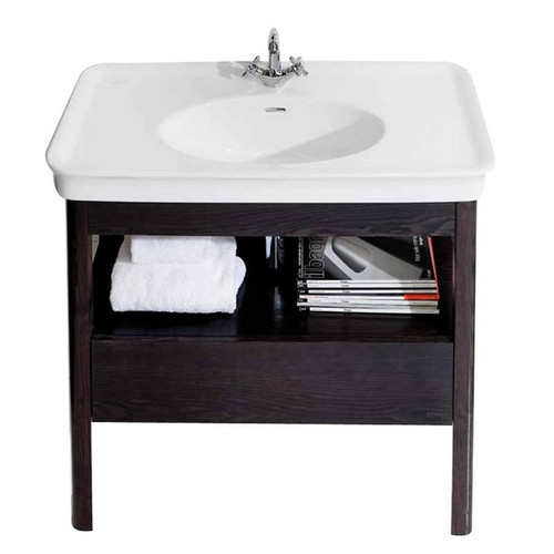 Dolce Vita Floor Standing Vanity 1 Drawer 1 Open Shelf White 1000 x 900 x 550mm DV100