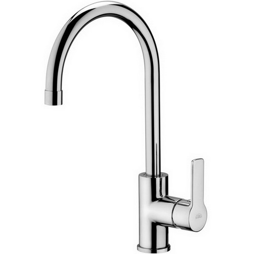 Red Kitchen Sink Mixer 1 Hole With Aerator & 2 Stainless Steel Hoses & Swivel Spout RED180