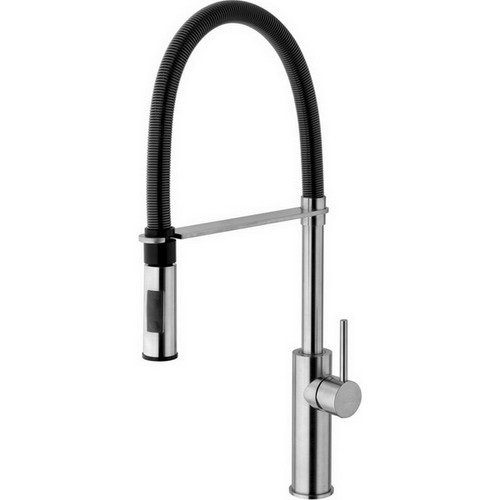 Light Kitchen Sink Mixer 1 Hole 1 Lever 2 Function Swivel Spout Deck Mount