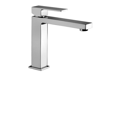 Elle Medium Bathroom Wash Basin Mixer & With Aerator & 2 Stainless Steel Hoses No Pop Up Waste