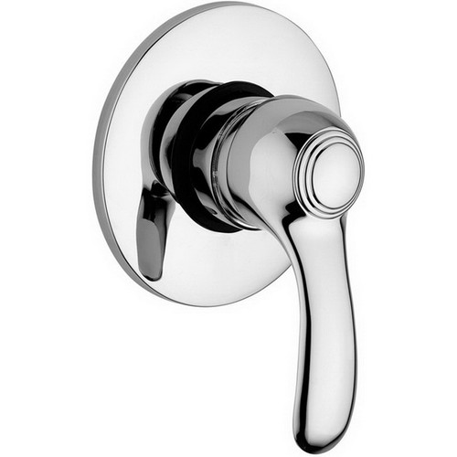 Flavia Concealed Shower Mixer 1 Lever 1 Outlet Wall Mount Chrome Plated FFLAV010LUG