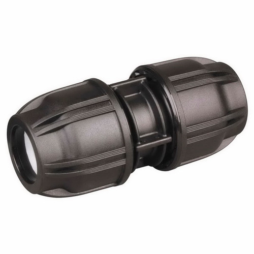 Easy Fit Compression Fittings Straight Coupling 25mm Poly HMDC25