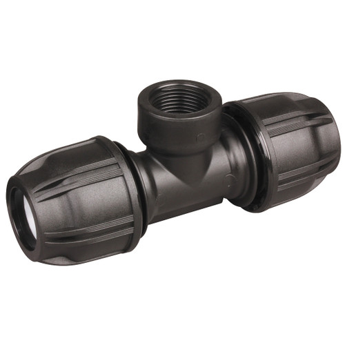 Easy Fit Compression Fittings Female Threaded Tee 32 x 32mm x 3/4 Inch HMDFT3220