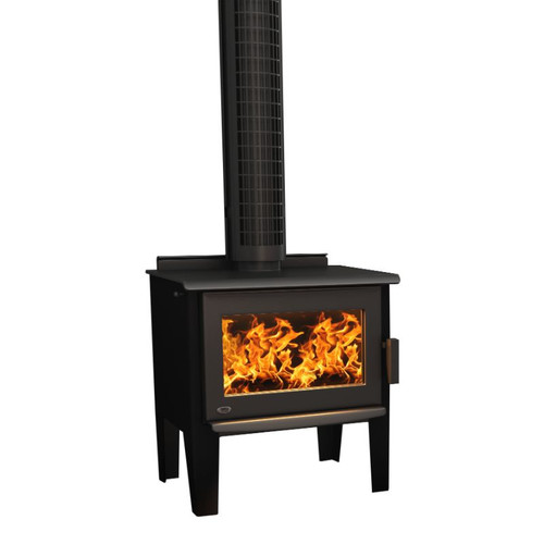 Monte Leg CA Sub 0.7 Wood Burner Gunmetal Black