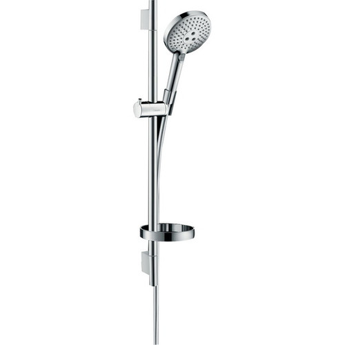 Raindance Select S Shower Set 120 3 Jet EcoSmart 9 L/Min With Shower Bar 650mm And Soap Dish Chrome 26632000