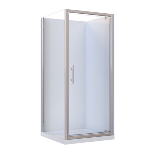 Brighton Shower Enclosure 2 Sided Square Flat Liner 1000 x 1000 x 1950mm Chrome