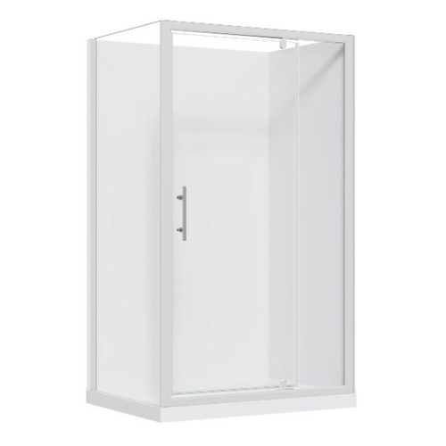Brighton Shower Enclosure 2 Sided Rectangular Flat Liner 1200 x 900 x 1950mm White