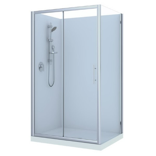 Brighton Shower Enclosure 2 Sided Left 1200 x 900 x 1950mm Chrome