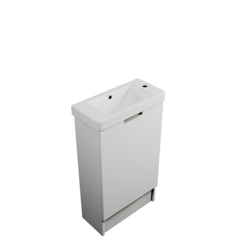 Armada Floor Standing Vanity 1 Drawer 500mm White Gloss