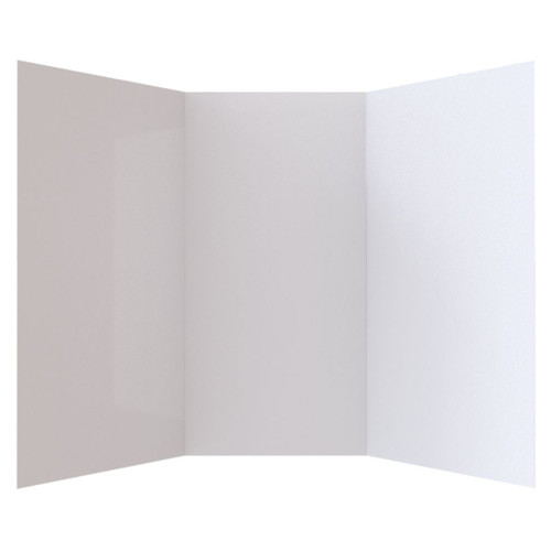 Shower Tray 3 Sided Flat 1000 x 1000mm White M8574